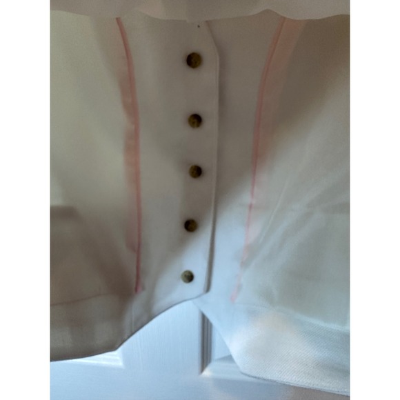 NEW J.Crew White Linen Blend Button Vest Size 10 Front Pockets - Picture 8 of 9